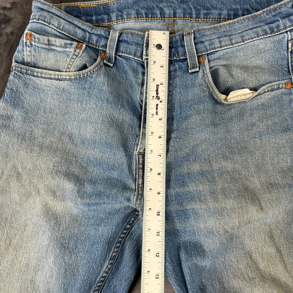 Levi's 505 Jeans Mens 32x34 Light Wash Regular Fit Straight Leg Denim 3272